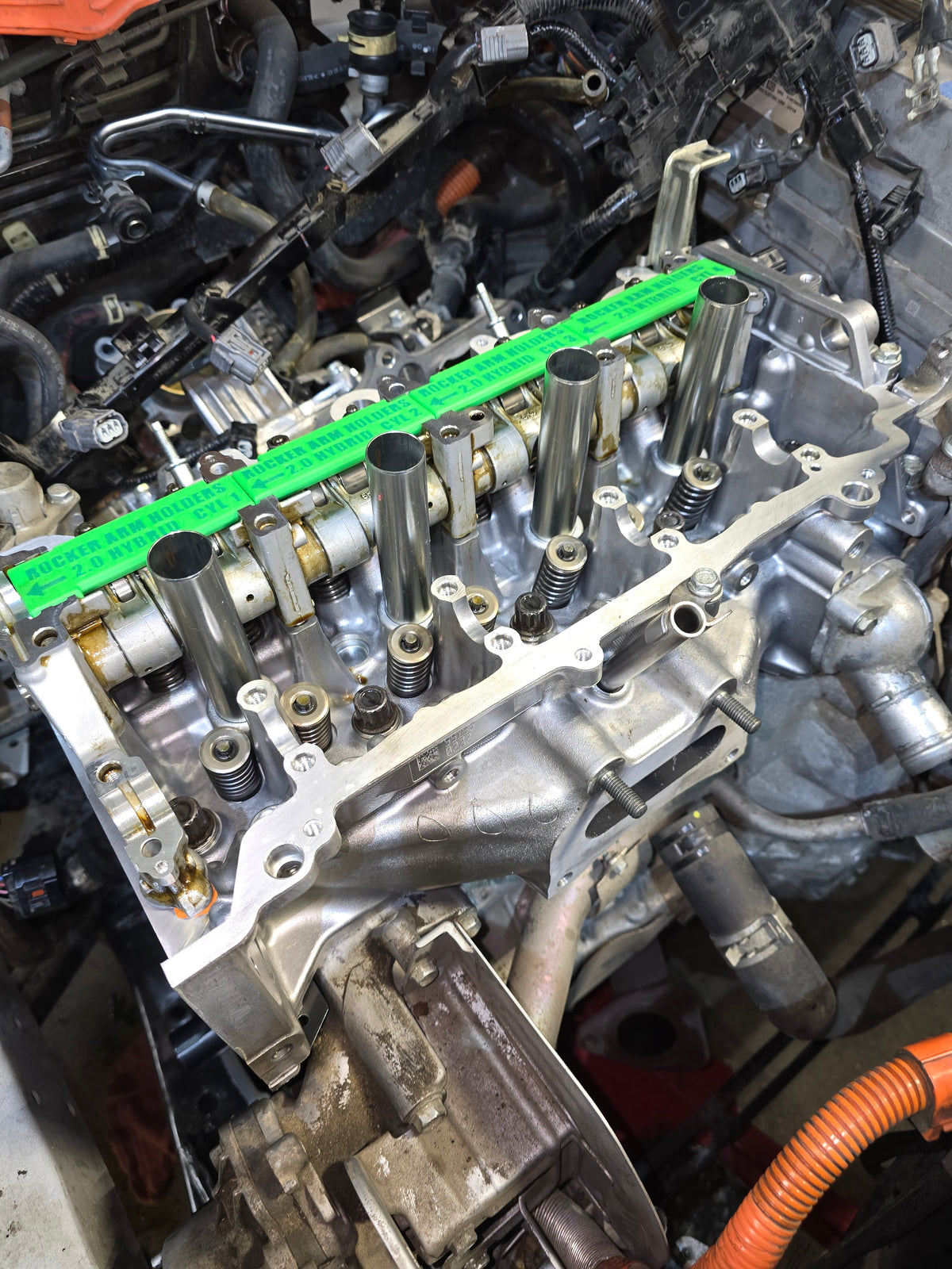 2.0 Hybrid Cylinder Head Disassembly Tray & Rocker Arm Holders
