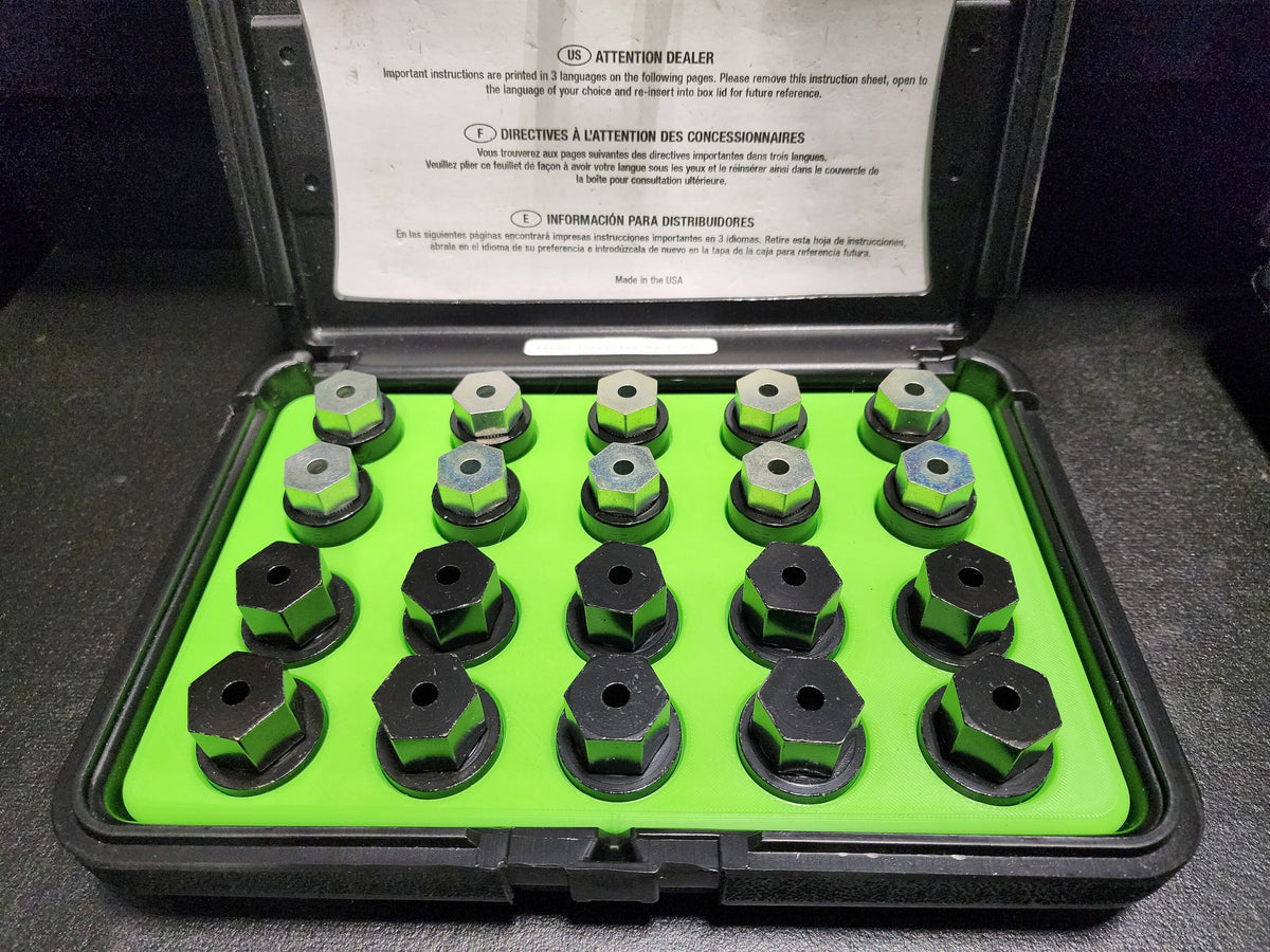 Wheel Lock Tray Inserts for 19mm Locks and 22mm Locks