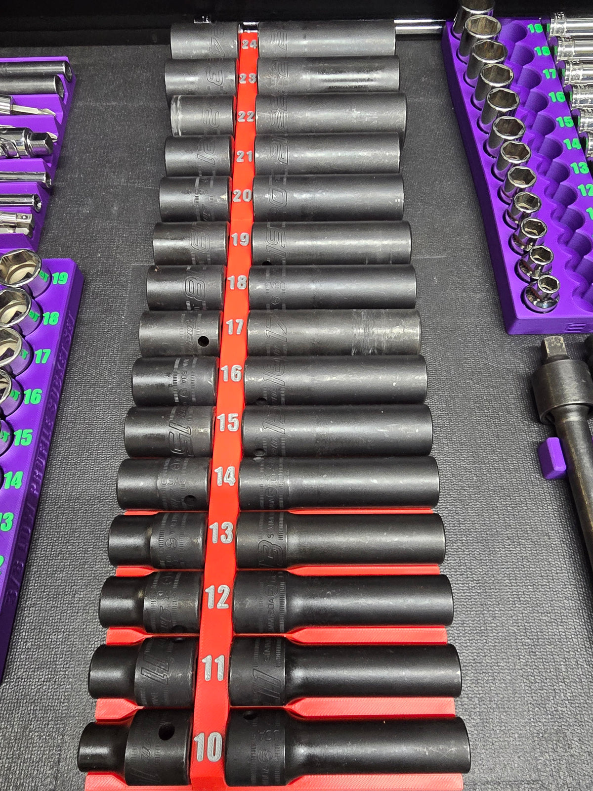 Socket Set Organizers Deep & Shallow 2-Inch Drawer