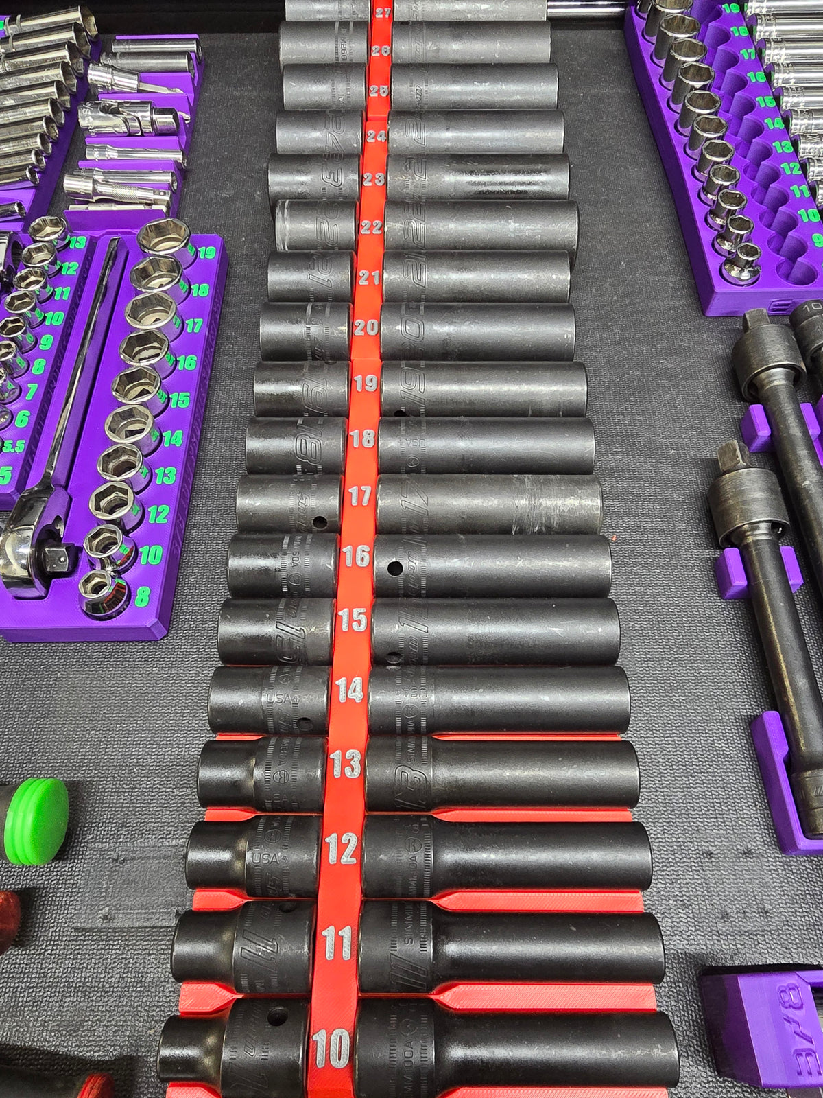 Socket Set Organizers Deep & Shallow 2-Inch Drawer